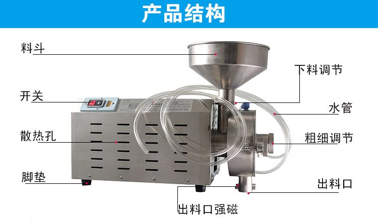 水冷式五谷雜糧磨粉機結(jié)構(gòu)圖